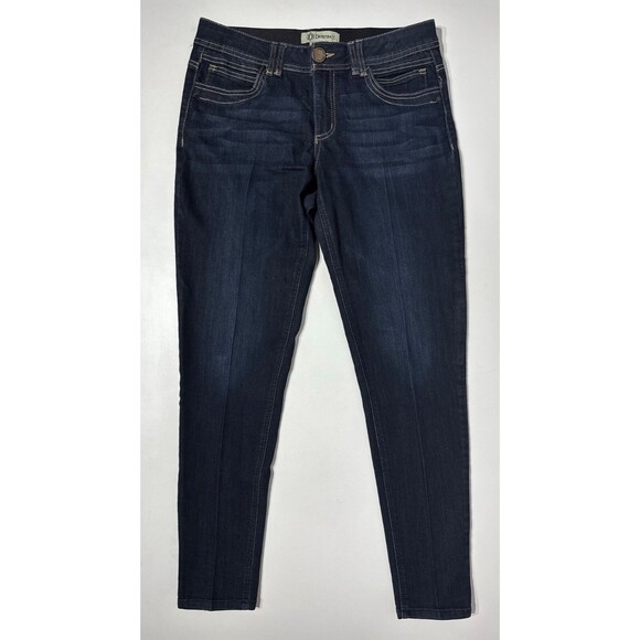Democracy "Ab" Technology Skinny Ankle Stretch Dark Wash Jeans Women Size 8 (J4) - Picture 1 of 12